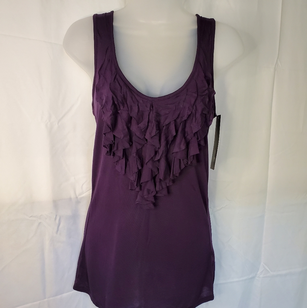 Mossimo tank top - Purple with ruffles on front